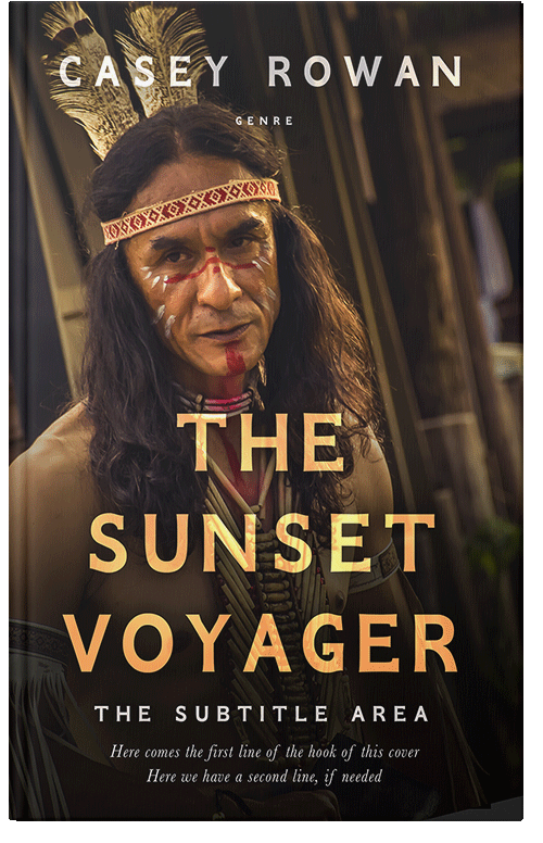 Front view of Premade Western Book Cover - Night Rider