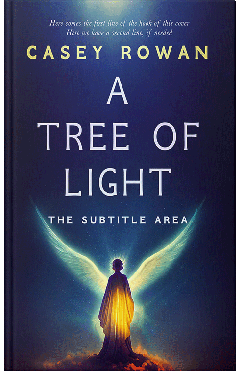 Front view of Premade Religion & Spirituality Book Cover - Bunting