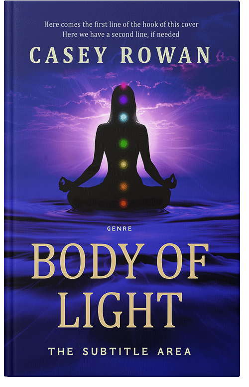 Front view of Premade Health & Mind & Body Book Cover - Jacksons Purple