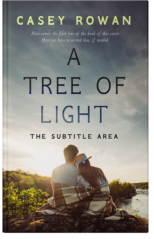 Front view of Premade Romance Book Cover - Fuscous Gray