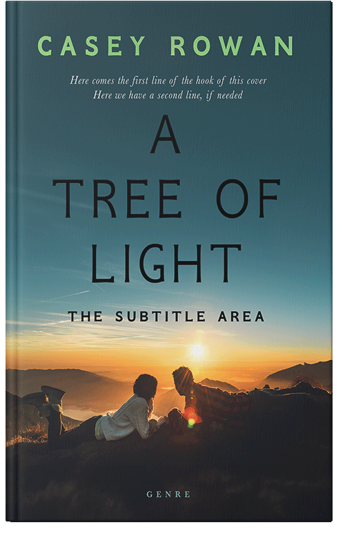 Front view of Premade Romance Book Cover - Pickled Bluewood