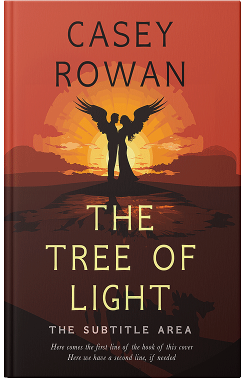 Front view of Premade Romance Book Cover - Cedar