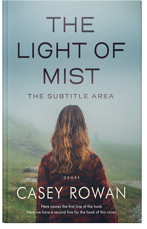 Front view of Premade Literary Fiction Book Cover - Tower Gray