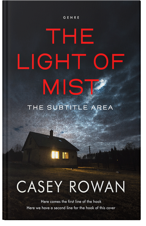 Front view of Premade Mystery & Thriller & Suspense Book Cover - Woodsmoke