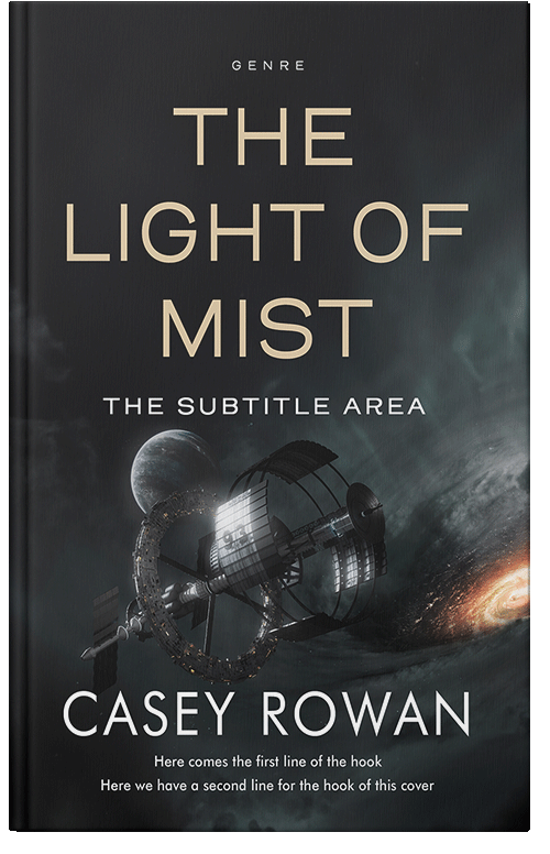 Front view of Premade Science Fiction Book Cover - Shark