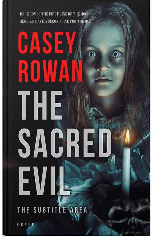 Front view of Premade Mystery & Thriller & Suspense Book Cover - Puce