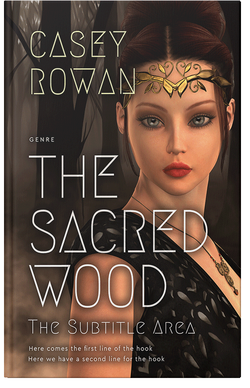 Front view of Premade Fantasy Book Cover - Whiskey