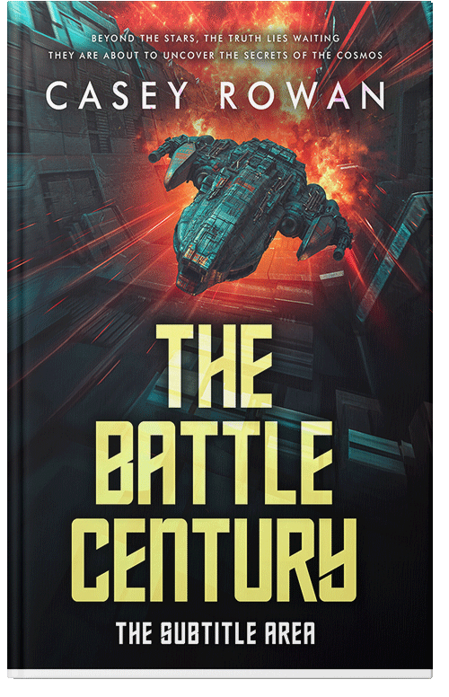 Front view of Premade Science Fiction Book Cover - Harvest Gold