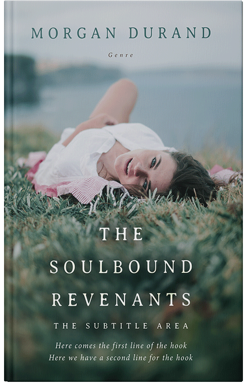 Front view of Premade Teen & Young Adult Book Cover - Mineral Green