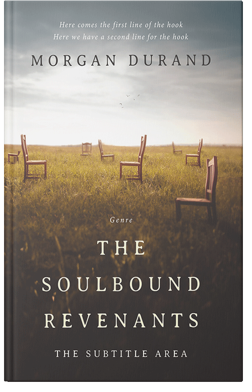 Front view of Premade Surreal Book Cover - Quill Gray