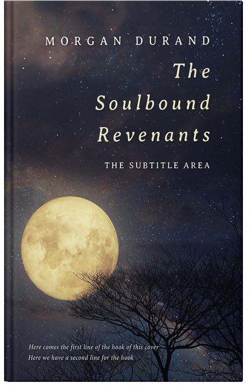 Front view of Premade Nature Book Cover - Mirage