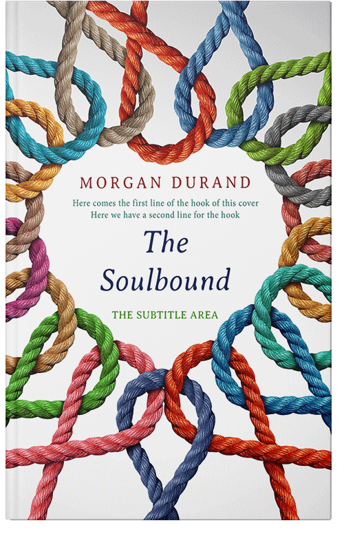 Front view of Premade Poetry Book Cover - Blue Dianne