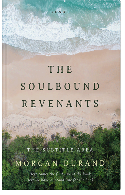 Front view of Premade Travel Book Cover - Swirl