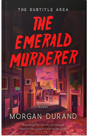 Pre Made Book Cover Cinnabar