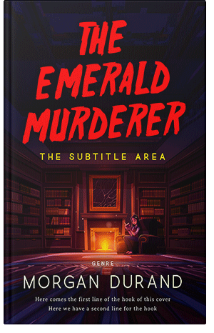 Premade Book Cover Alizarin Crimson - ID 32075