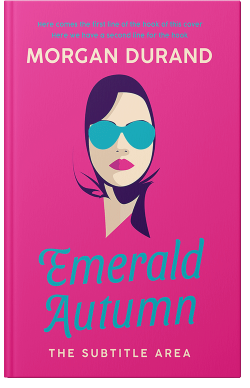 Front view of Premade Chick Lit Book Cover - Cerise