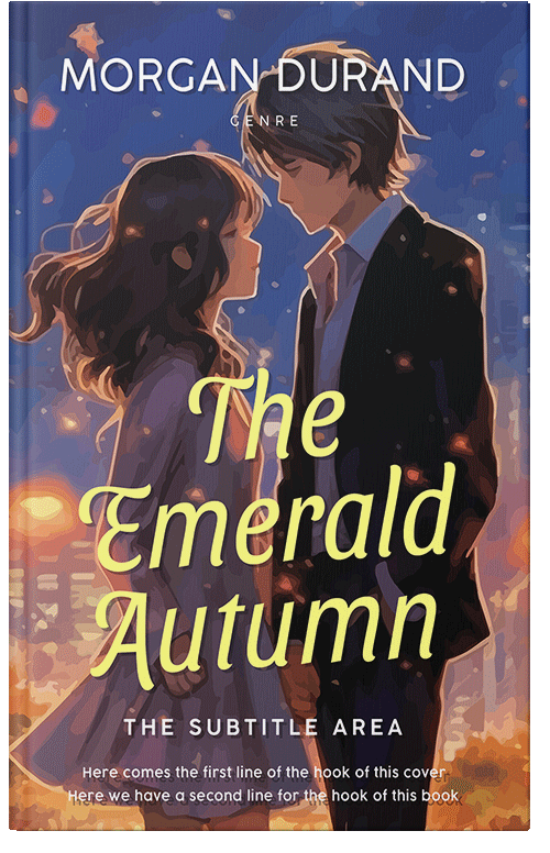 Front view of Premade Romance Book Cover - Steel Gray