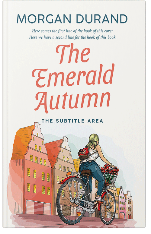 Front view of Premade Teen & Young Adult Book Cover - Vista White