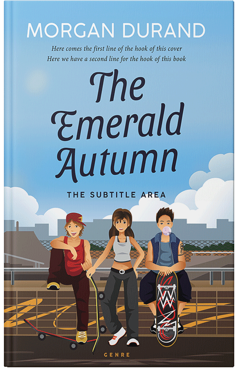 Front view of Premade Teen & Young Adult Book Cover - Cornflower