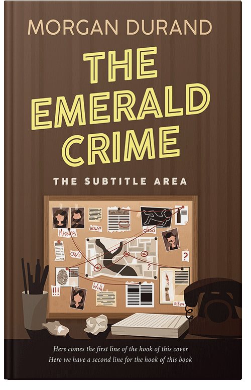 Front view of Premade Mystery & Thriller & Suspense Book Cover - Cork