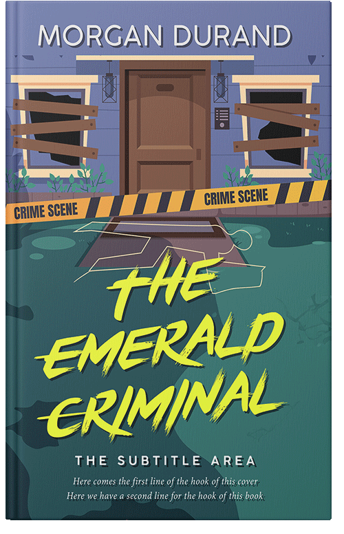 Front view of Premade Mystery & Thriller & Suspense Book Cover - Blue Bayoux