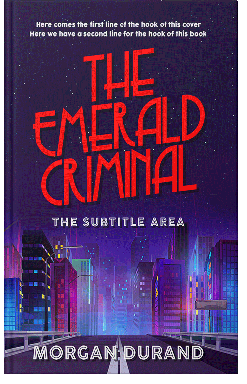 Front view of Premade Mystery & Thriller & Suspense Book Cover - Amaranth