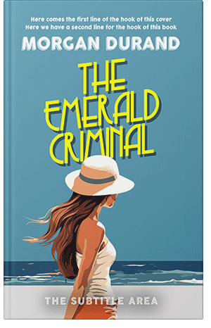 Premade Book Cover Hippie Blue