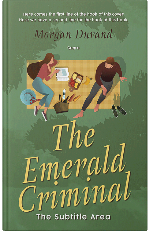 Front view of Premade Romance Book Cover - Glade Green