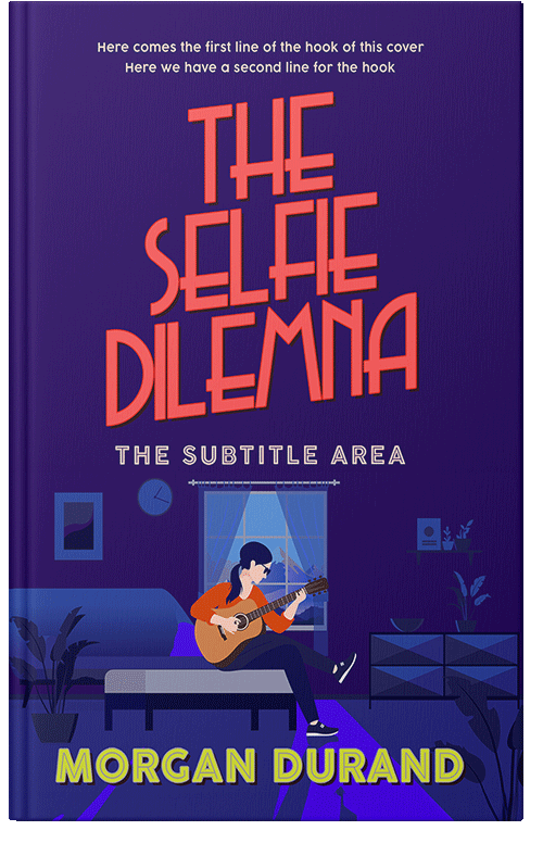 Front view of Premade Teen & Young Adult Book Cover - Violent Violet