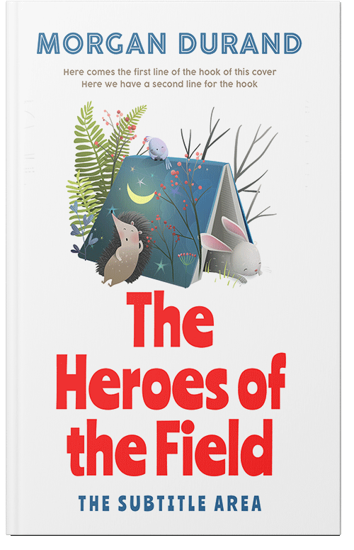 Front view of Premade Nature Book Cover - Swirl