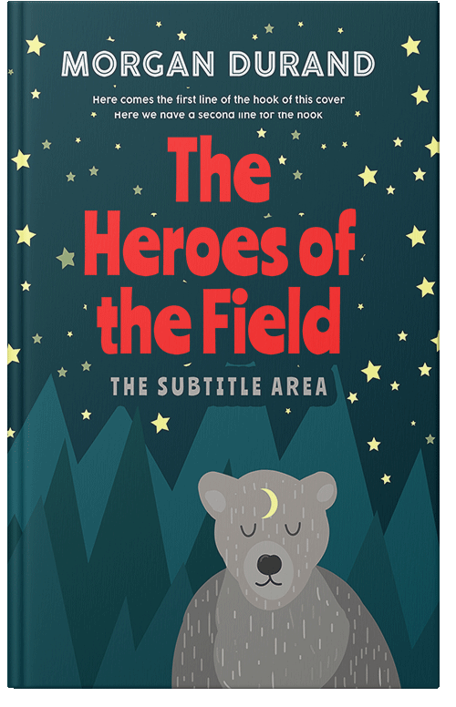 Front view of Premade Children's Book Cover - Contessa