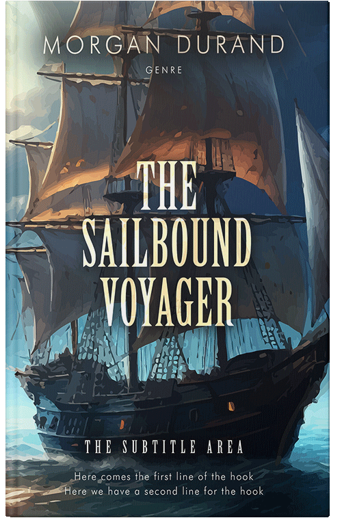 Front view of Premade Historical Book Cover - Ebony Clay