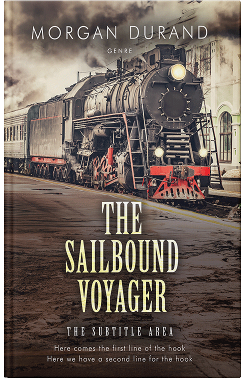 Front view of Premade Historical Book Cover - Woody Brown