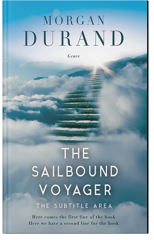 Front view of Premade Religion & Spirituality Book Cover - Gull Gray