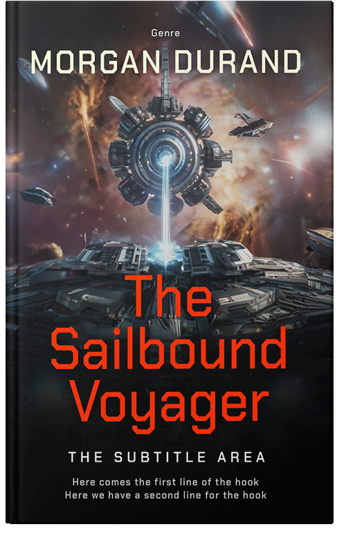 Front view of Premade Science Fiction Book Cover - Shark