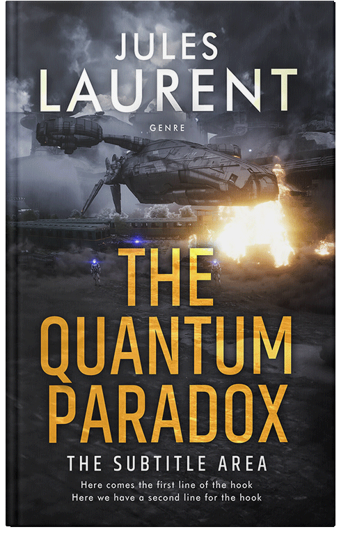 Front view of Premade Science Fiction Book Cover - Shark