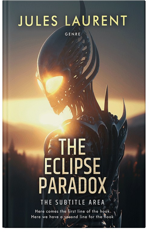 Front view of Premade Science Fiction Book Cover - Calico