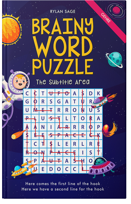 Front view of Premade Education Book Cover - Violet