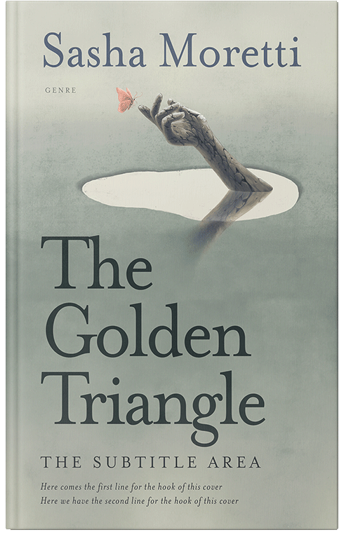 Front view of Premade Surreal Book Cover - Green Spring