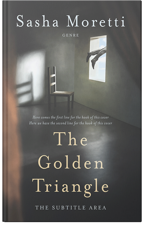 Front view of Premade Mystery & Thriller & Suspense Book Cover - Fuscous Gray