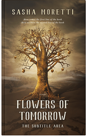 Premade Book Cover Metallic Bronze