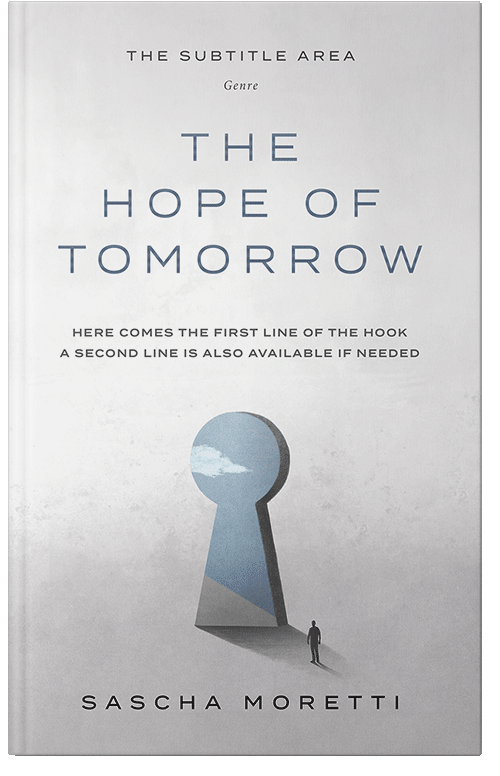 Front view of Premade Abstract Book Cover - Alto