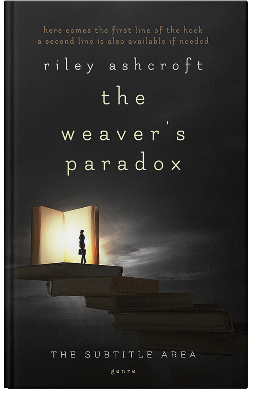 Front view of Premade Surreal Book Cover - Cod Gray