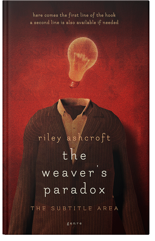 Front view of Premade Surreal Book Cover - Tall Poppy