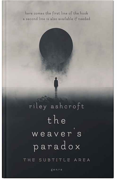 Front view of Premade Mystery & Thriller & Suspense Book Cover - Outer Space