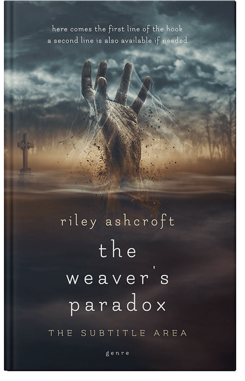 Front view of Premade Horror Book Cover - Shark