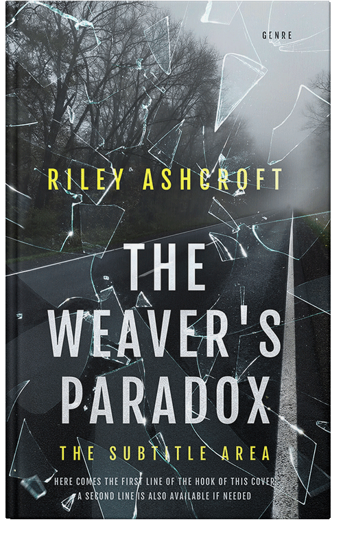 Front view of Premade Mystery & Thriller & Suspense Book Cover - Outer Space