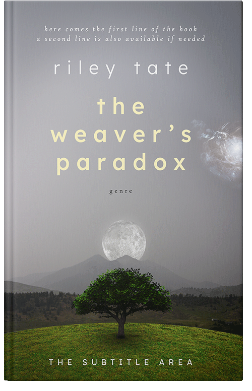 Front view of Premade Surreal Book Cover - Spun Pearl