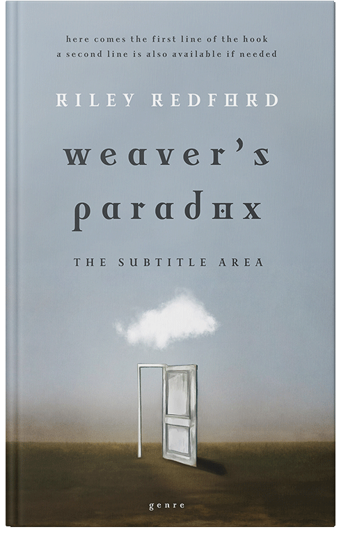 Front view of Premade Surreal Book Cover - Hit Gray