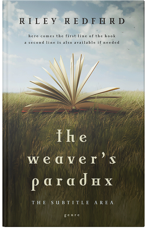 Front view of Premade Poetry Book Cover - Tasman